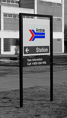 amtrak sign